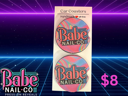 ✨ Kelly Babe Nail Co Car Coasters